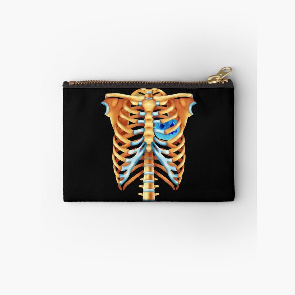 Item preview, Blue Jack O Lantern Heart Skeleton Rib Cage Red Roses Novelty Halloween Costume Gift Idea designed and sold by DKA-2ndBoy.