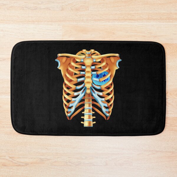 Item preview, Blue Jack O Lantern Heart Skeleton Rib Cage Red Roses Novelty Halloween Costume Gift Idea designed and sold by DKA-2ndBoy.