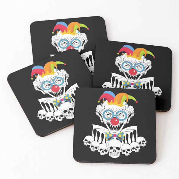 Item preview, Halloween Clown Face Costume With Big Red Nose, Eyeglasses And Skeletons Squad, Skeletons Skull Heads Crew Team designed and sold by Dr.YesOrNo.