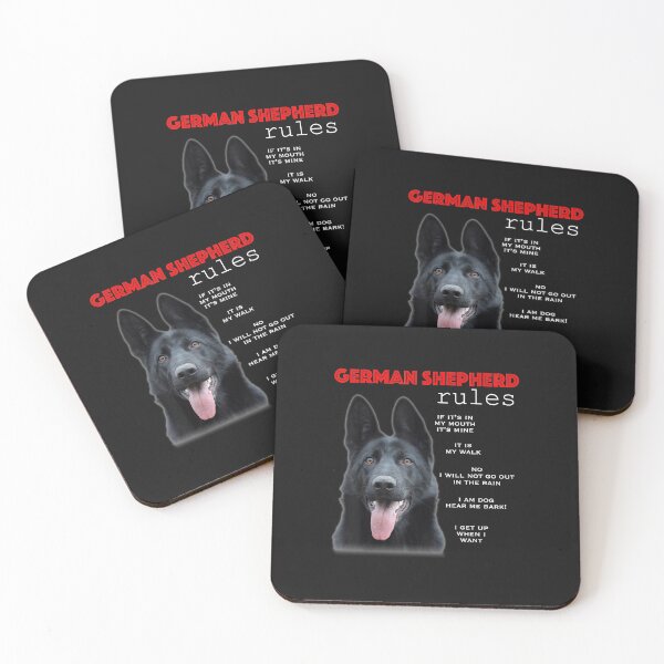 Item preview, Funny rules for the owner of a Black German Shepherd designed and sold by Lucius41244.