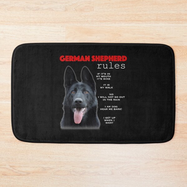 Item preview, Funny rules for the owner of a Black German Shepherd designed and sold by Lucius41244.