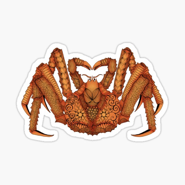 Cooler (King Crab Orange) Sticker for Sale by steveskaar