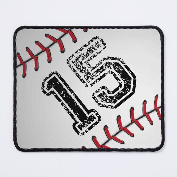 Item preview, Baseball ball number 15, fifteen designed and sold by TheCultStuff.