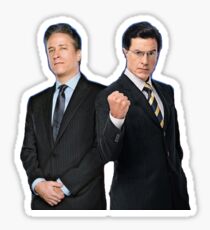 Jon Stewart - Stephen Colbert - The Daily Show - The Colbert Report Sticker