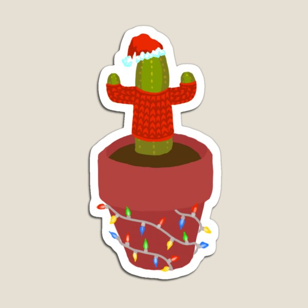 Christmas Cactus Magnet