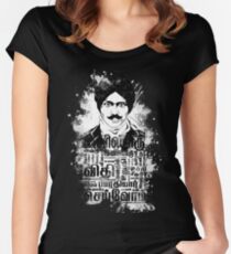 Mustache | Bharati Tamil Women's Fitted Scoop T-Shirt