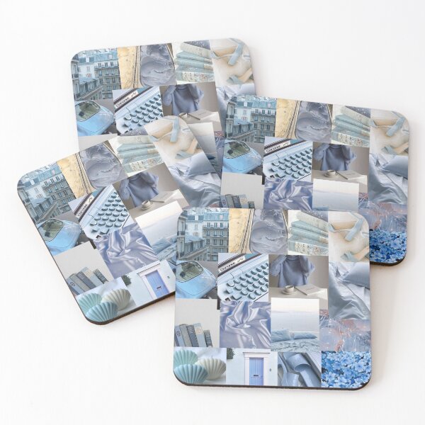 Item preview, baby blue ascetic collage  designed and sold by Crazy  Milkshake.
