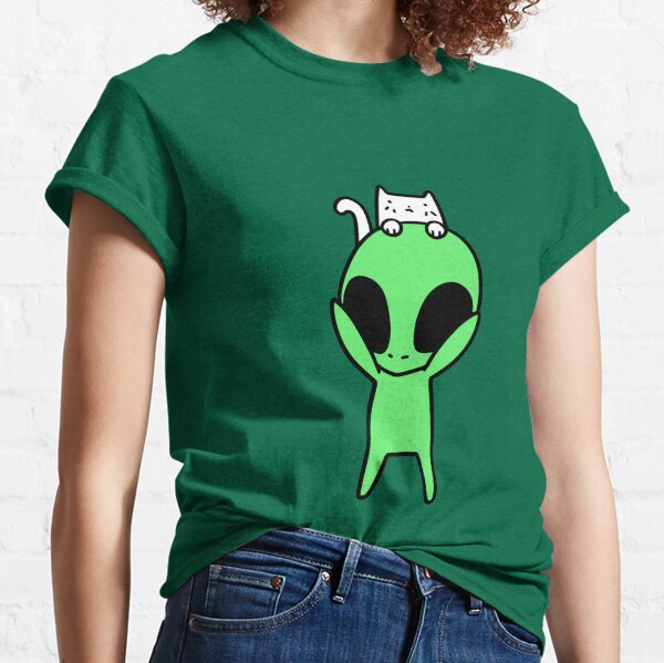 Cat and Alien Classic T-Shirt
