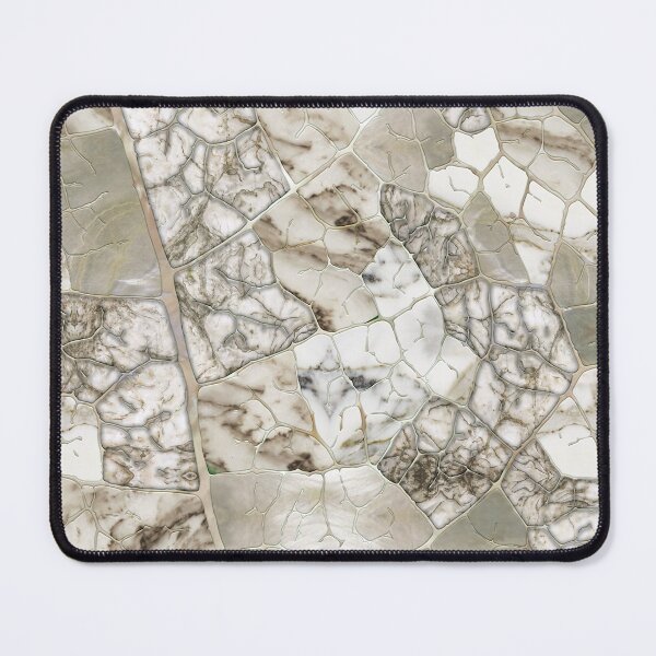 Item preview, White Marble and Pearl Leaf structure designed and sold by k9printart.