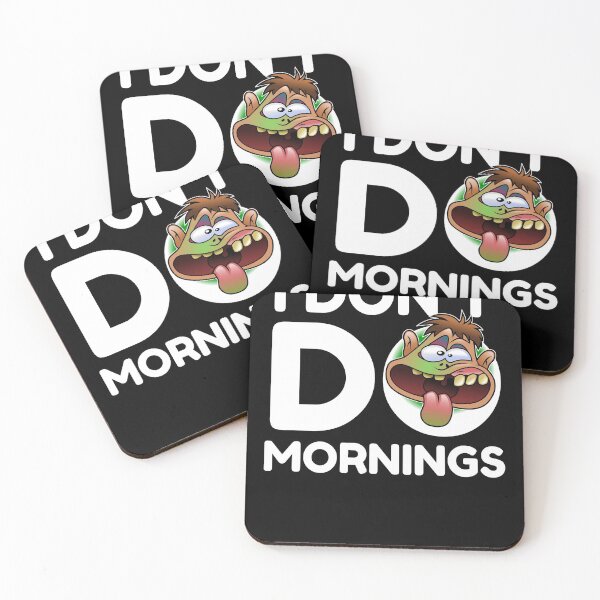 Item preview, I Don't Do Mornings First Coffee Creepy Face designed and sold by RGRamsey.