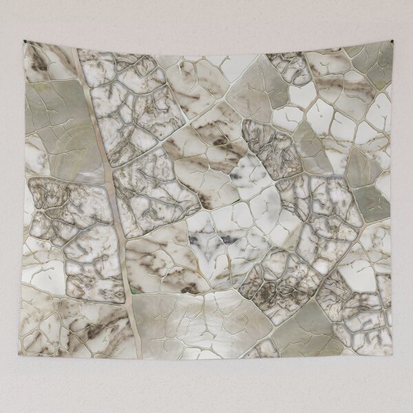 Item preview, White Marble and Pearl Leaf structure designed and sold by k9printart.
