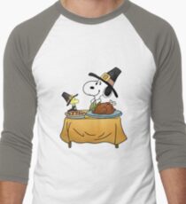 Snoopy Thanksgiving Men's Baseball ¾ T-Shirt