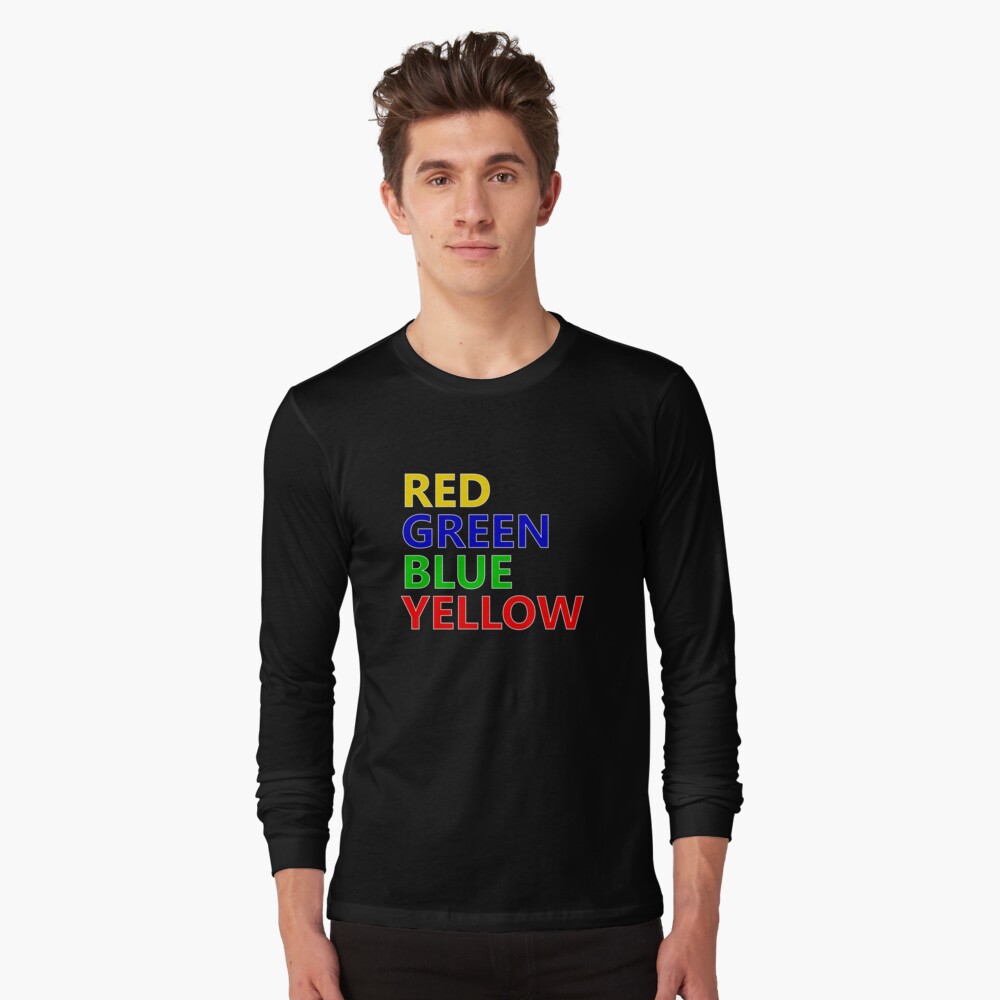 Red Green Blue Yellow Funny T-Shirt