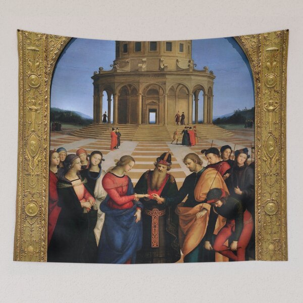 Item preview, Raphael Wedding of The Virgin Print designed and sold by BrianCleghorn.