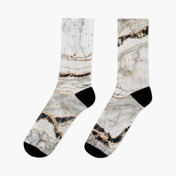 Item preview, White and Black Marble Textures Abstract designed and sold by k9printart.