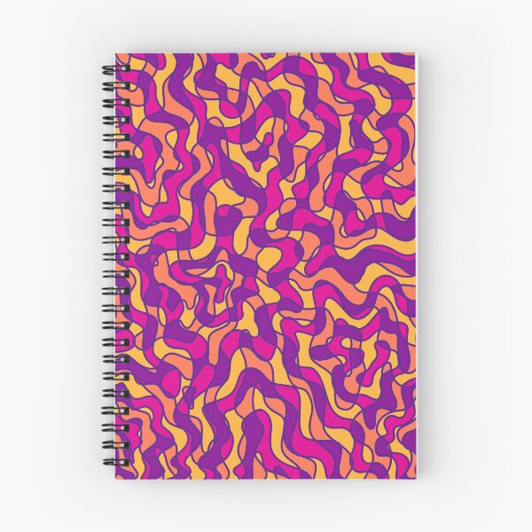 Item preview, Vivid Abstract Wiggles Pattern- Sunset Colours designed and sold by nathanielmeeart.