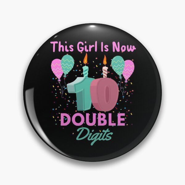 Item preview, This Girl Is now 10 years old Birthday designed and sold by Echo Dusk.