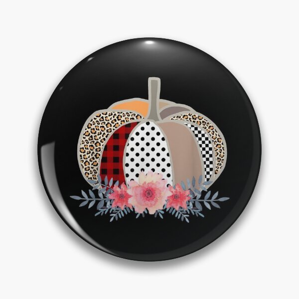Item preview, Trendy Plaid Dot Animal Print Floral Pumpkin designed and sold by PerleFleur.
