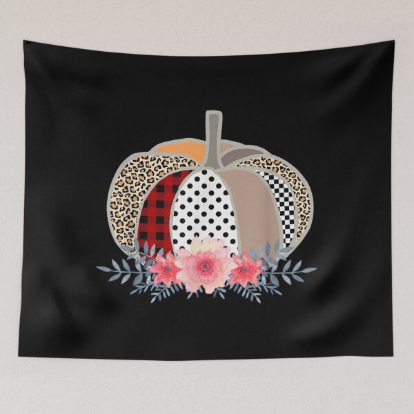 Item preview, Trendy Plaid Dot Animal Print Floral Pumpkin designed and sold by PerleFleur.