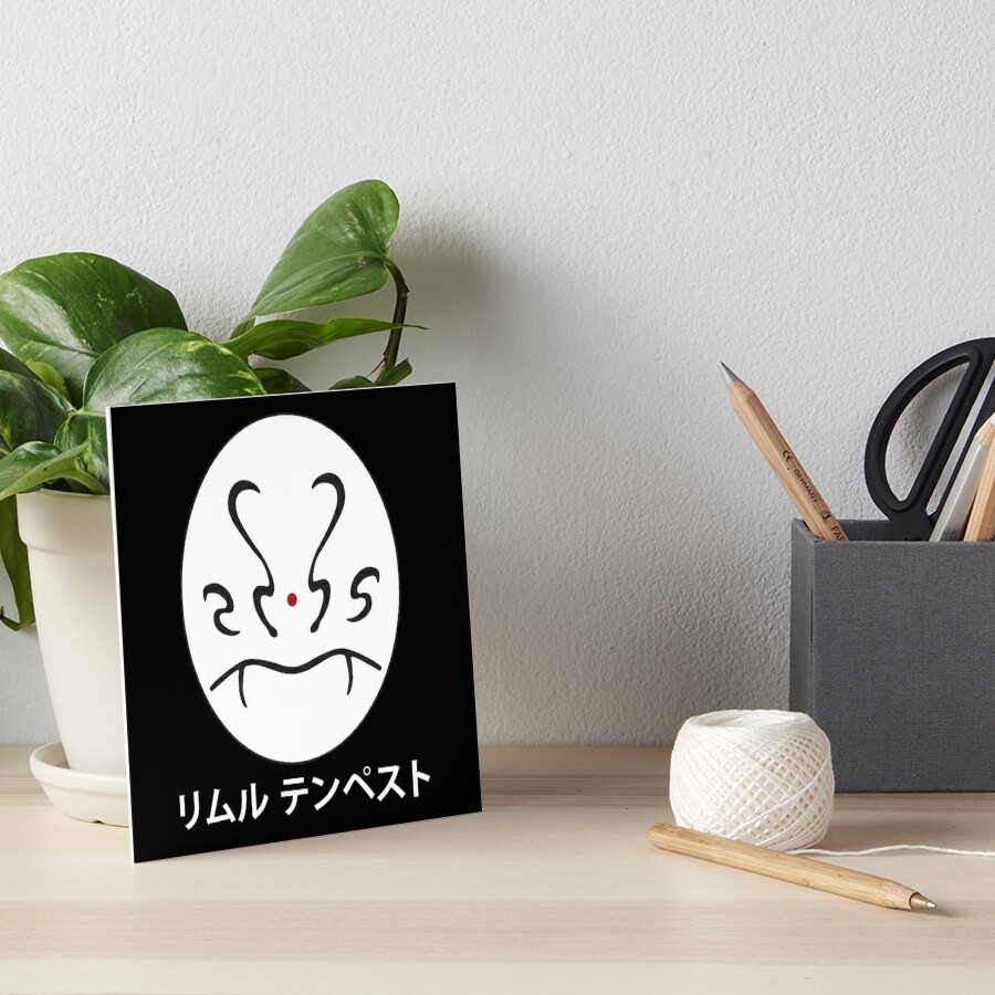 "Rimuru Tempest Mask - White" Art Board Print by crtswerks | Redbubble