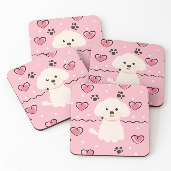 Item preview, Love White Shih Poo Shihpoo Shih Tzu Poodle Mix designed and sold by Lulupainting.