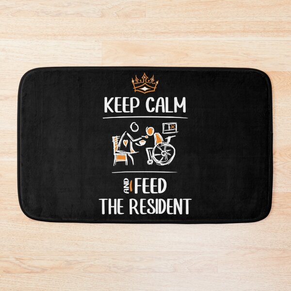 Item preview, Keep calm and feed the resident - Nursing Assistants, Caregivers. Man in a Wheelchair. designed and sold by funnycolors.