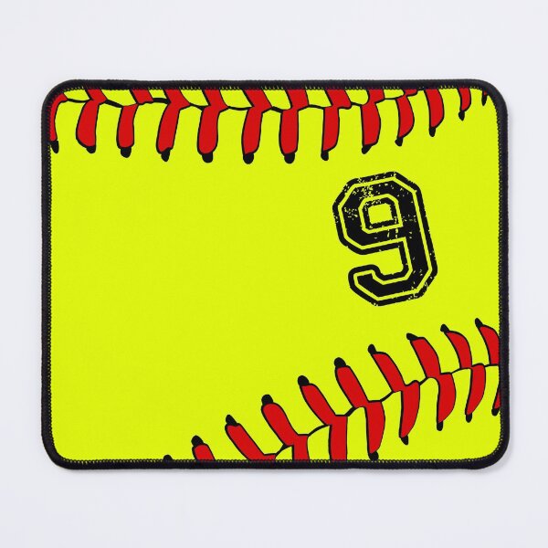 Item preview, Softball ball number 9, nine designed and sold by TheCultStuff.