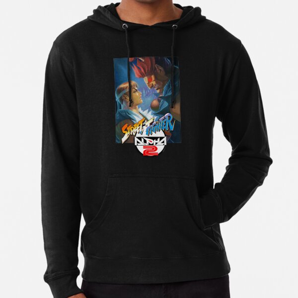 GU Capcom Street Fighter 2 Hoodie Pullover Sweatshirt Big Logo 