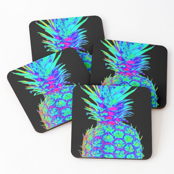 Item preview, EDM Rave Festival Trippy Neon Pineapple designed and sold by LucaAndreien.