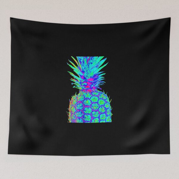 Item preview, EDM Rave Festival Trippy Neon Pineapple designed and sold by LucaAndreien.