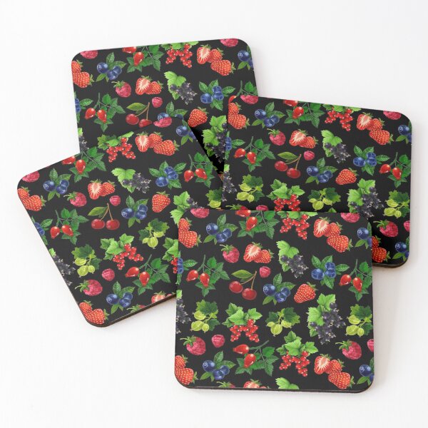 Item preview, Fruits Seamless Pattern Strawberry Blueberry Blackberry Redberry Grap Farmer's Garden Gift Idea designed and sold by Dr.YesOrNo.