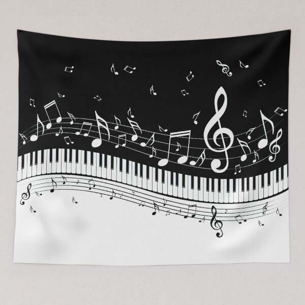 Item preview, Piano Music Notes  designed and sold by VintageViolet79.