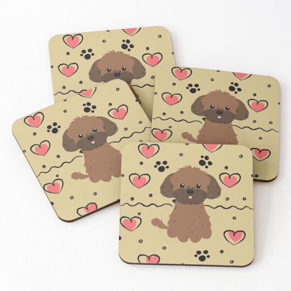 Item preview, Love Red Sable Shih Poo Shihpoo Shih Tzu Poodle Mix designed and sold by Lulupainting.