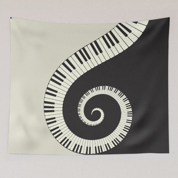 Item preview, Piano Music Art designed and sold by VintageViolet79.