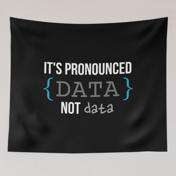 Item preview, Its pronounced data not data | funny coding designed and sold by DeltaWhiskey-.
