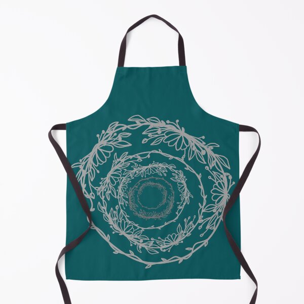 Item preview, Outline of flora vine on silver grey tone designed and sold by Trianglegreen.