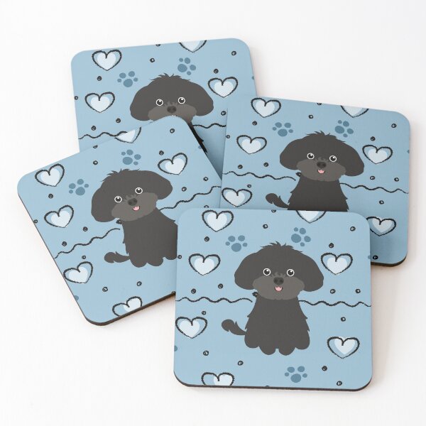 Item preview, Love Black Shih Poo Shihpoo Shih Tzu Poodle Mix designed and sold by Lulupainting.