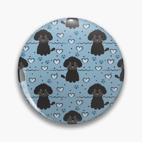 Item preview, Love Black Shih Poo Shihpoo Shih Tzu Poodle Mix designed and sold by Lulupainting.