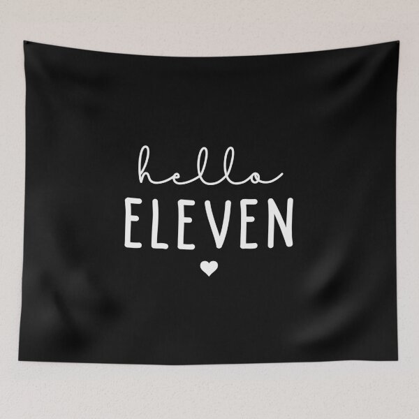Item preview, Hello Eleven | 11th birthday gift outfit | Turning 11 years old | Birthday Party celebration designed and sold by Violet Treasures.