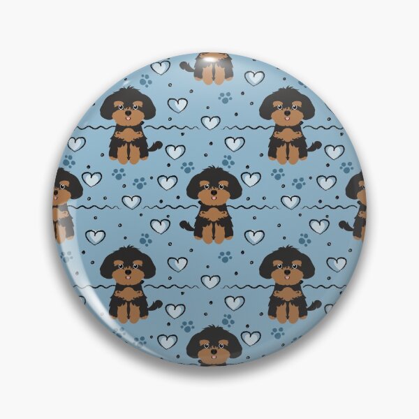 Item preview, Love Black and Tan Shih Poo Shihpoo Shih Tzu Poodle Mix designed and sold by Lulupainting.