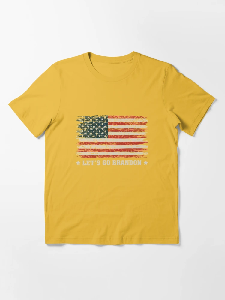 Let's Go Brandon USA Flag T-Shirt (White)