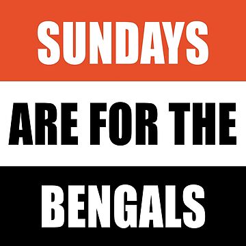Sundays are for the Bengals  Leggings for Sale by TheCultStuff