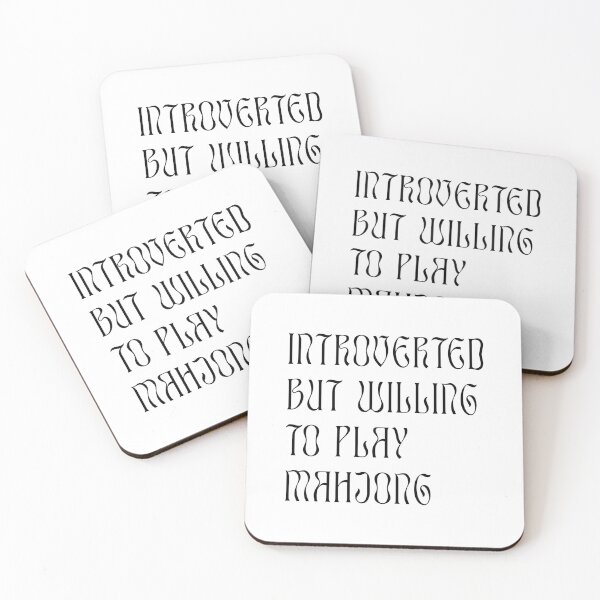 Item preview, Introverted but Willing to Play Mahjong! For Introverts! v2 designed and sold by teeworthy.