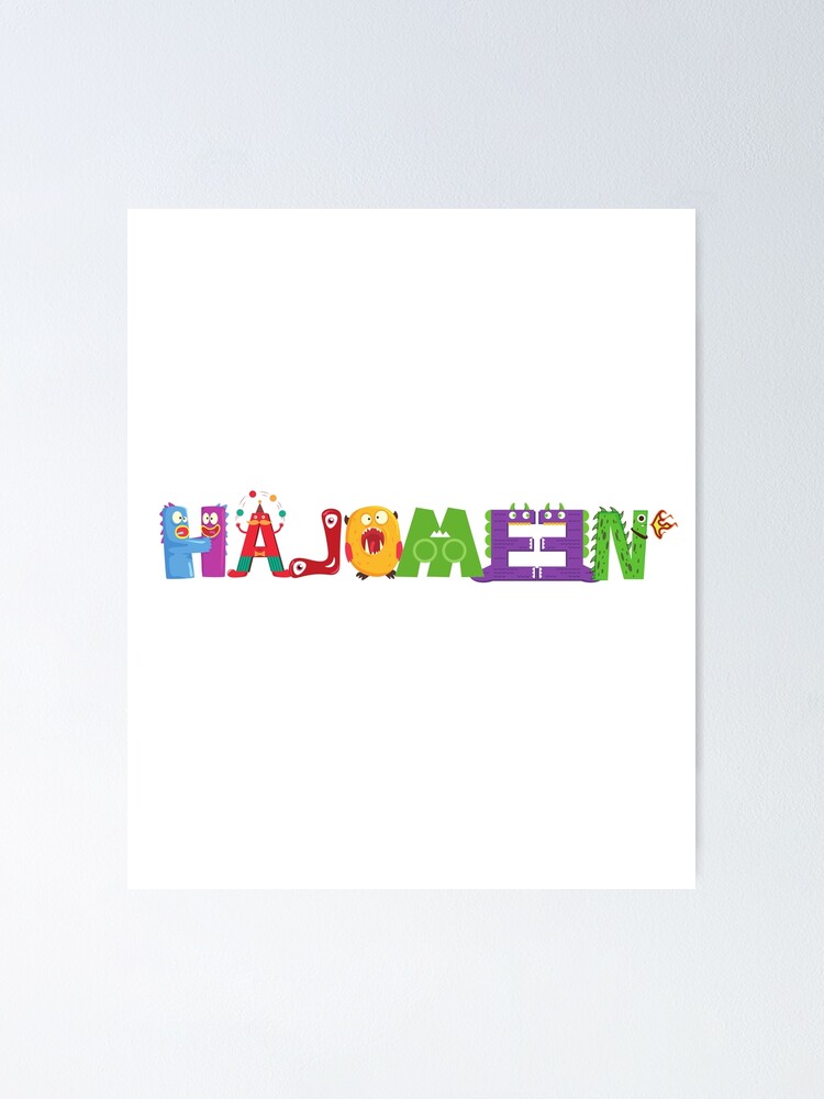 "Halloween, Backwards Letter" Poster for Sale by MYNTLYF Redbubble