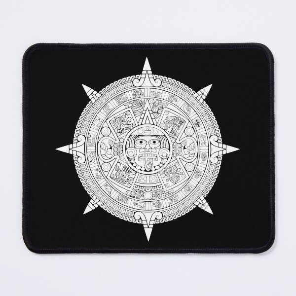 Item preview, Aztec Sun Stone Detail - White designed and sold by kernowerno.