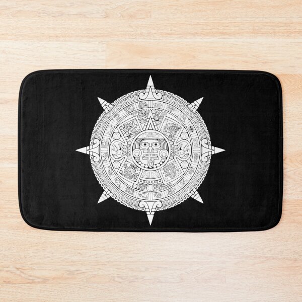 Item preview, Aztec Sun Stone Detail - White designed and sold by kernowerno.