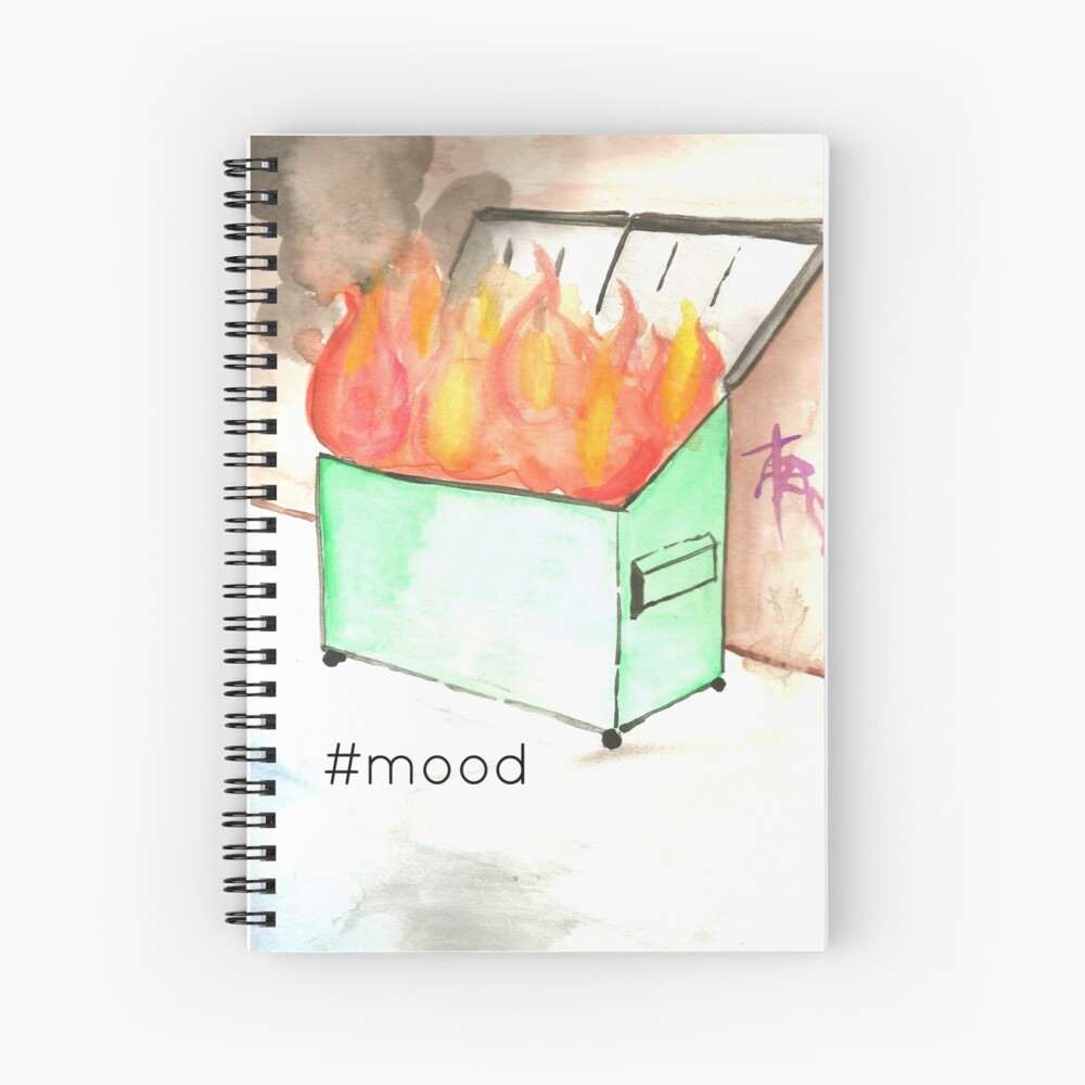 Dumpster Fire Spiral Notebook