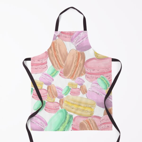 Item preview, Macaron Pattern - Cute Pastel Watercolor Delicious Macron designed and sold by BunnyBizarre.