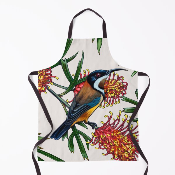 Item preview, Eastern Spinebill in Grevillea #2 by Australian artist Laural Retz designed and sold by Laural Retz.