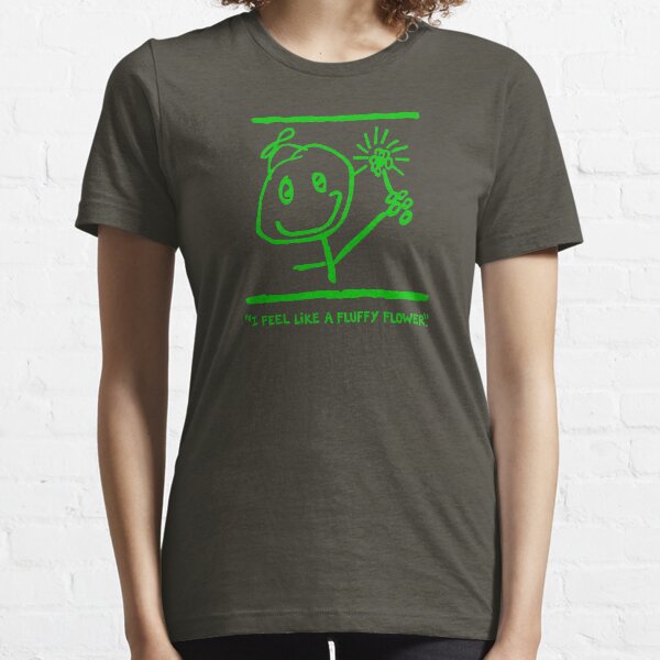 "FLUFFY FLOWER" SWAG - GREEN INK Essential T-Shirt